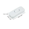 thumbnail image 2 of Uxcell AC 250V 2A On/Off Inline Cord Switch White for Desk Lamp 2 Pack, 2 of 5