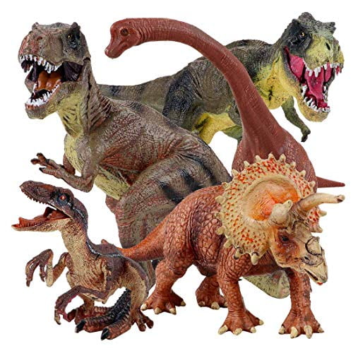 Large Soft Dinosaur Toys Set for Dinosaur Lovers Realistic Looking Jumbo Dinosaur Toy 7PCS Dinosaur Toys for Kids 3-12 Boys Kids Toddlers Birthday Gifts 
