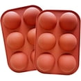 thumbnail image 2 of Molde de Silicona ZHAOCHENG Media Esfera Grande 6 Cavidades, 2 of 5
