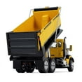thumbnail image 3 of Kenworth T880 Tandem Axle Dump Truck with Beavertail Trailer Yellow/ Black 1/50 Diecast Model by First Gear, 3 of 4