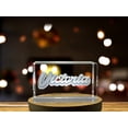 thumbnail image 3 of Victoria | Names Art 3D Engraved Crystal, 3 of 6