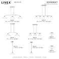 thumbnail image 2 of Livex Lighting Somerset Ceiling Mount in Brushed Nickel, 2 of 9
