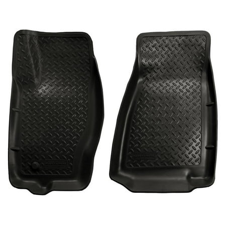 Husky Liners 30611 Classic Style Floor Liners Fit 2005-2010 Jeep Grand Cherokee, 2006-2010 Commander Front Row 2-Pc Black