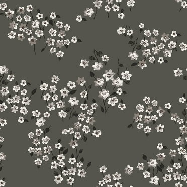 FREE SHIPPING!!! Sage Neutral Small Flowers Design Printed on Rayon Crepon Fabric, DIY Projects by the Yard - PRINT FABRIC