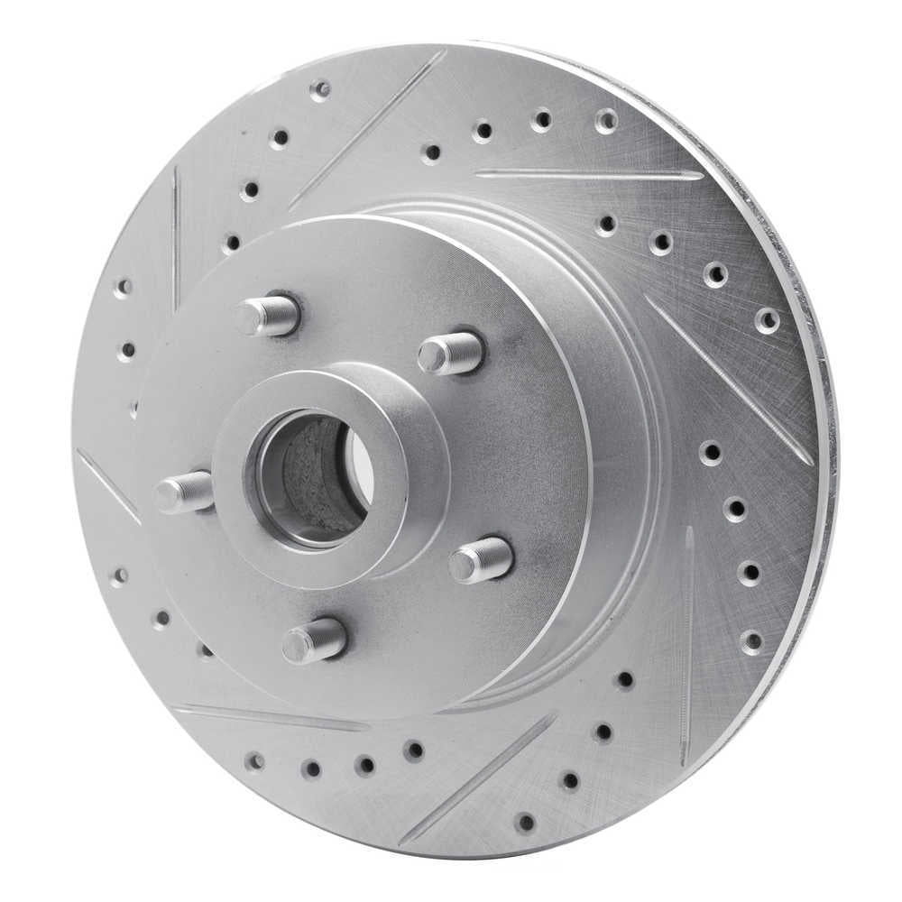 Dynamic Friction Company 631-40065L DFC Brake Rotor - Drilled And Slotted - Silver