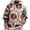 Brick Red, variant on YUEHUA Mens Casual Hoodies Sweatshirt African Dashiki Printed Graphic Pullover Sweaters with Pockets