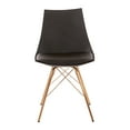 thumbnail image 5 of OSP Home Furnishings Oakley Chair in Black Faux Leather with Gold Chrome Base, 5 of 7