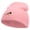 Pink, variant on Venezuela Bird Embroidered 8 Inch Short Beanie - Lt Blue OSFM