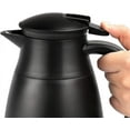 thumbnail image 3 of SSAWcasa Coffee Carafe Airpot 68oz Insulated Coffee Thermos Stainless Steel Coffee Dispenser for Hot Beverage - Keep 12 Hours Hot, 24 Hours Cold (Black), 3 of 7
