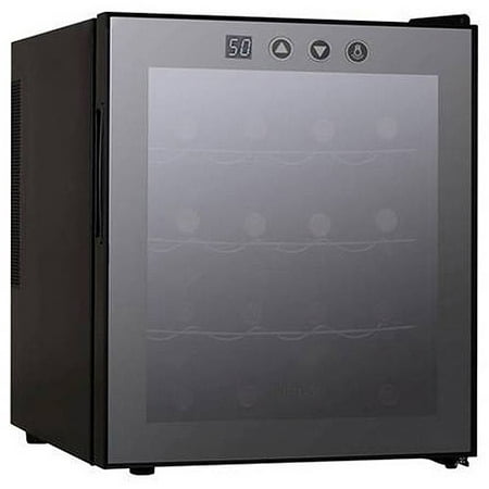 Haier 16-Bottle Wine Cellar with Electric Controls, Black