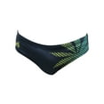 thumbnail image 2 of Men's Swimsuit Brief Athletic Swimwear MTS Palms Black, Water Polo, Underwater Rugby, High Performance, 2 of 4