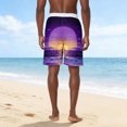 thumbnail image 4 of Lutiedan Beach Shorts for Men Casual Summer Vacation Printed Boho Athletic Shorts Lightweight Elastic Waist Drawstring Stylish Workout Shorts with Pockets, 4 of 8