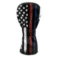 thumbnail image 2 of Yuyamidu American Flag Golf Club Head Covers for Driver, Fairway Hybrid Woods PU Leather Golf Wood Head Covers Driver Headcover, Fairway Wood Head Cover, Golf Hybrid Head Cover, 4th of July, 2 of 7