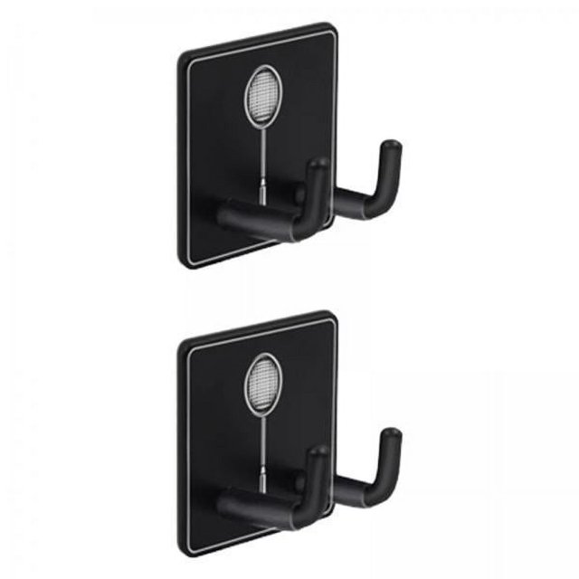 Estante para raquetas montado en la pared, gancho para raqueta de bádminton, estante de almacenamiento para raquetas de bádminton, soporte de exhibición Vertical para sala de juegos, 2 piezas