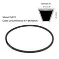 thumbnail image 2 of Correas trapezoidales Unique Bargains 3V670 1702mm Largo x 9.7mm Ancho x 8mm Grosor 2uds, 2 of 5