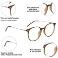 thumbnail image 4 of Gafas simples de montura grande multilaterales anti-luz azul, hechas de vidrio, metal y resina., 4 of 6