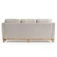 Gap Home Upholstered Wood Base Sofa, Cream