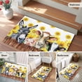 thumbnail image 5 of Rectangle Area Rugs 2 x 3 Ft, Sunflowers Farm Animals Non-Slip Residential Carpet, Vintage Wooden Animals Indoor Crawling Mats Runner Rugs for Living Room/Dining Room/Bedroom, 5 of 9
