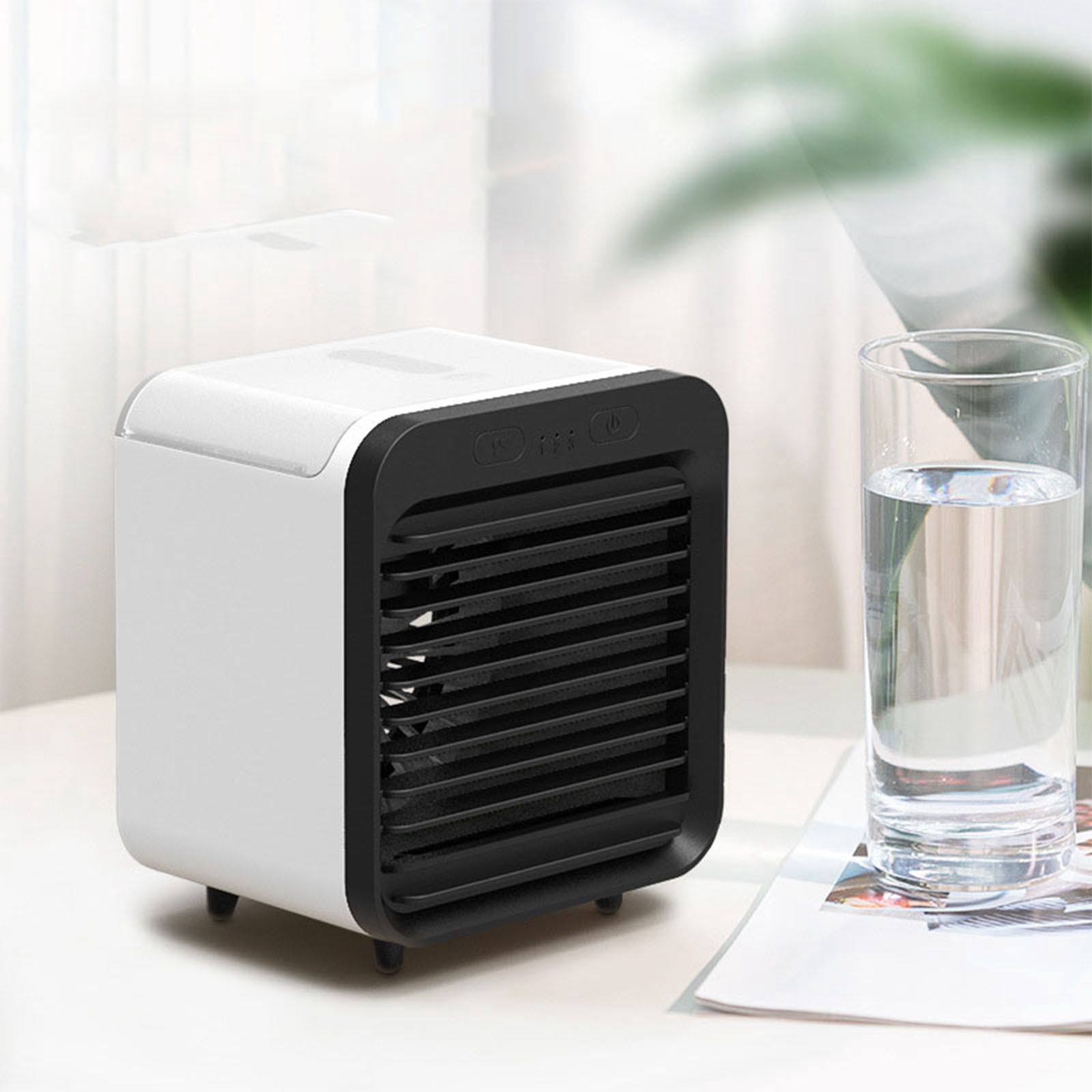 BUERCWS Portable Personal AC - Quiet Cooling with Hydro Chill System, Easy Setup Just Add Water for Instant Cold Air Anytime