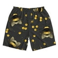 thumbnail image 4 of Bixox Men's Bumblebee printing Casual Classic Fit Short Summer Beach Shorts, 4 of 6