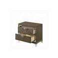 thumbnail image 5 of Nightstand with Drawers, Retro Bedside Table, Dark Champagne, 5 of 6