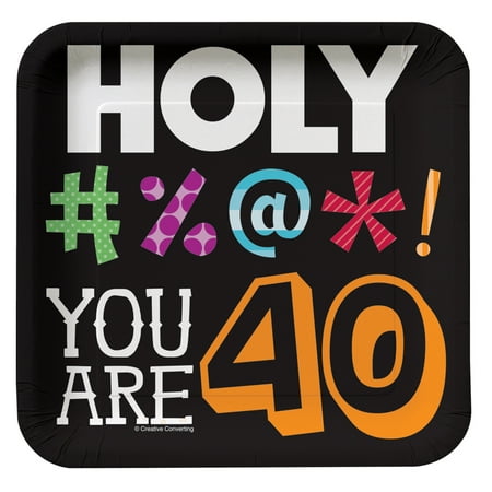 Holy Bleep 40 - Dessert Plate (8 Count)