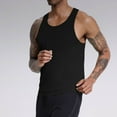 thumbnail image 2 of hotojiny Men's Big Tall Tank Tops Breathable Sleeveless Crew Neck Muscle T Shirts Casual Solid Color Workout Athletic Shirts, 2 of 5