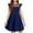 Navy Blue, variant on Arshiner Girls Dress Summer Ruffle Sleeve Mesh A Line Casual Party Dresses with Pockets 11-12 Years Black