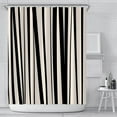 thumbnail image 1 of PANDACO Zebra Fabric Shower Curtain (180cm x 180cm) (72" x 72"), 1 of 4