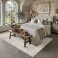 thumbnail image 3 of BERTHMEER 8'x10' Area Rugs for Living Room Bedroom Office Dining Room Farmhouse Large Beige Rugs Vintage Oriental Traditional Distressed Non Slip Washable Rugs Carpets, 3 of 6