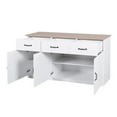 thumbnail image 5 of Buffet Cabinet, Sideboard Cabinet with Storage Kitchen Sideboard with 3 Doors & 3 Drawers Farmhouse Buffet Server Bar Cabinet Console Table for Dining Living Room Decorative Cupboard, White, 5 of 7