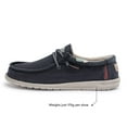 thumbnail image 3 of Hey Dude Men's Wally Washed Blue Space Size 6 | Men’s Shoes | Men's Lace Up Loafers | Comfortable & Light-Weight, 3 of 7