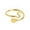 Gold S, variant on To My Granddaughter Initial Heart Ring 26 Letter Heart Jewelry for Loved Everyday Wear, Green