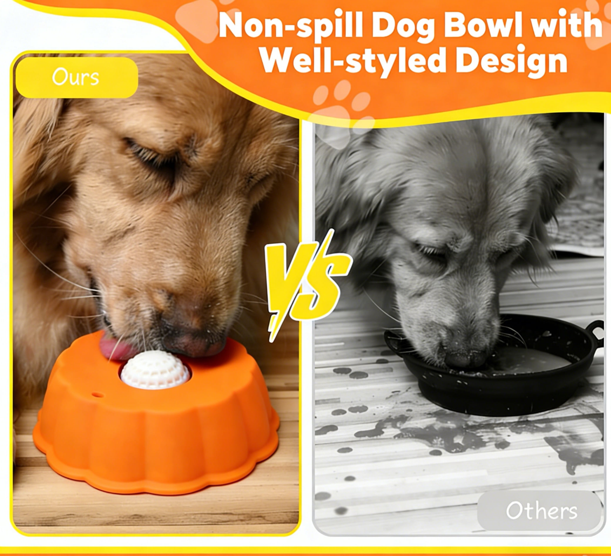 Dog Slow Feeder, Wet Food Liquid Treat Bowl, Anti-Slip Stable Bone Broth Dog Lick Bowl for All Breeds