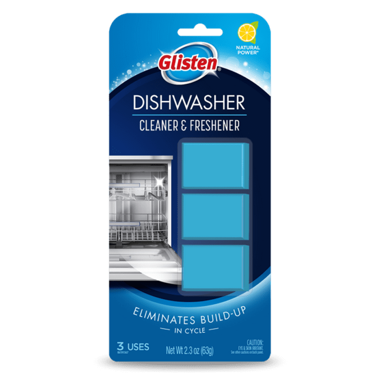 Glisten Dm06n Magic Machine Cleaner & Disinfectant and Plink Dishwasher Freshener & Rinse Aid