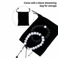 thumbnail image 1 of Mode Correspondant Bracelets Réglable Noir Mat Exquis et Roches Diffuseur Bracelet Perles de Prière Femmes Accessoires Cadeaux pour Hommes Lasurite, 1 of 1