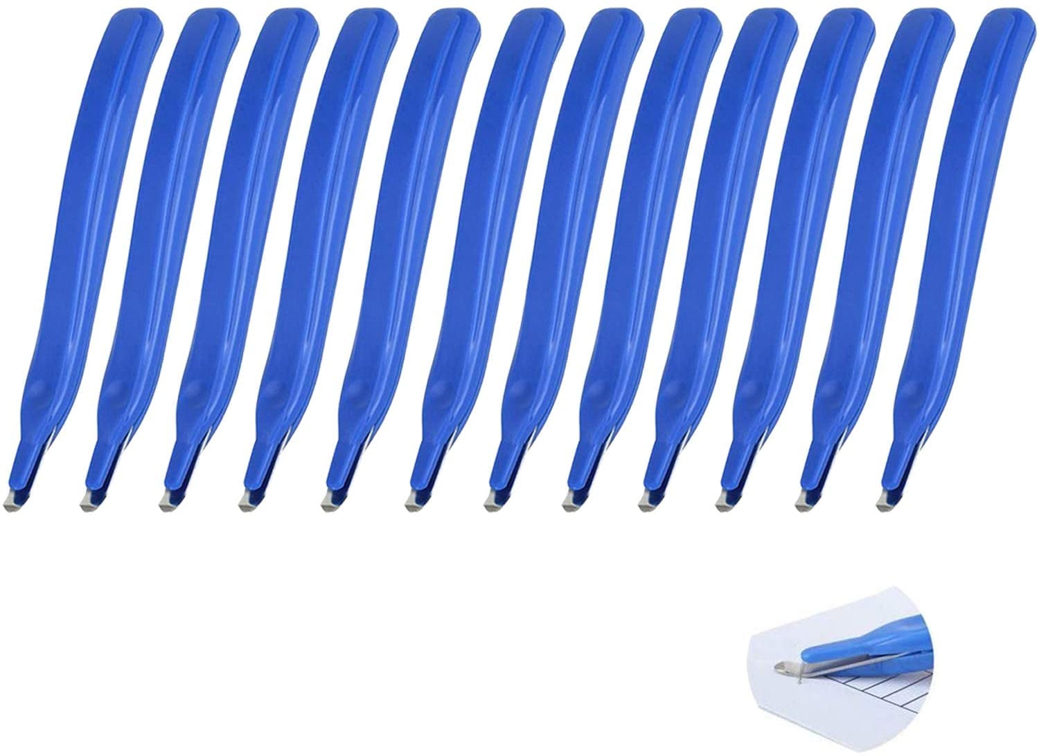 12 PCS Professional Staple Remover Puller Rubberized Staples