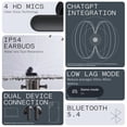 thumbnail image 6 of CMF Buds 2a Wireless Earbuds Active Noise Cancelling 42dB Hybrid ANC Bluetooth Headphones, 12.4mm Dynamic Driver for Big Bass, 4 Mic Clear Calls, Sport Ear Buds for iPhone, Android, Dark Grey, 6 of 13