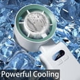 thumbnail image 4 of Ice Feeling Digital Display Handheld Fan, Portable Neck-Mounted Cooling Device With Real-Time Speed Feedback, for Outdoor Adventures, White, 4 of 9