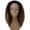 Copper Blonde to Black Blend, variant on LUXLUXE Rosario Curly Body Waves 20 in Long Half Wig Mix Human Hair and Synthetic Fibers,Medium Brown