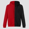 thumbnail image 4 of TOWED22 Mens Hoodies Sweatshirts Long Sleeve Fashion Pullover Hoodie with Pocket(Red,5XL), 4 of 7