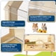 thumbnail image 4 of Yeshouse Jaula de madera antimordeduras para hámster con patas, jaula grande para cobayas con ventana de acrílico y tapa abatible para chinchillas, jerbos y mascotas pequeñas, 4 of 7