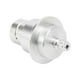 thumbnail image 5 of CO2 Adapater Aluminum Alloy 0.3in Quick Disconnection Wear Resistant High Hardness Soda Machine Connector Silver, 5 of 5