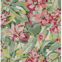 Caroline et Bettina Wine Belles Fleurs Peel & Stick Wallpaper