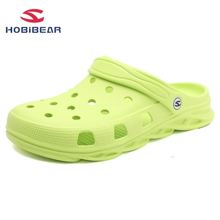 

Men‘s Clogs With Charms Garden Shoes Cushioned Comfortable Slide Slippers Casual Lightweight Hollow Out Sandals
