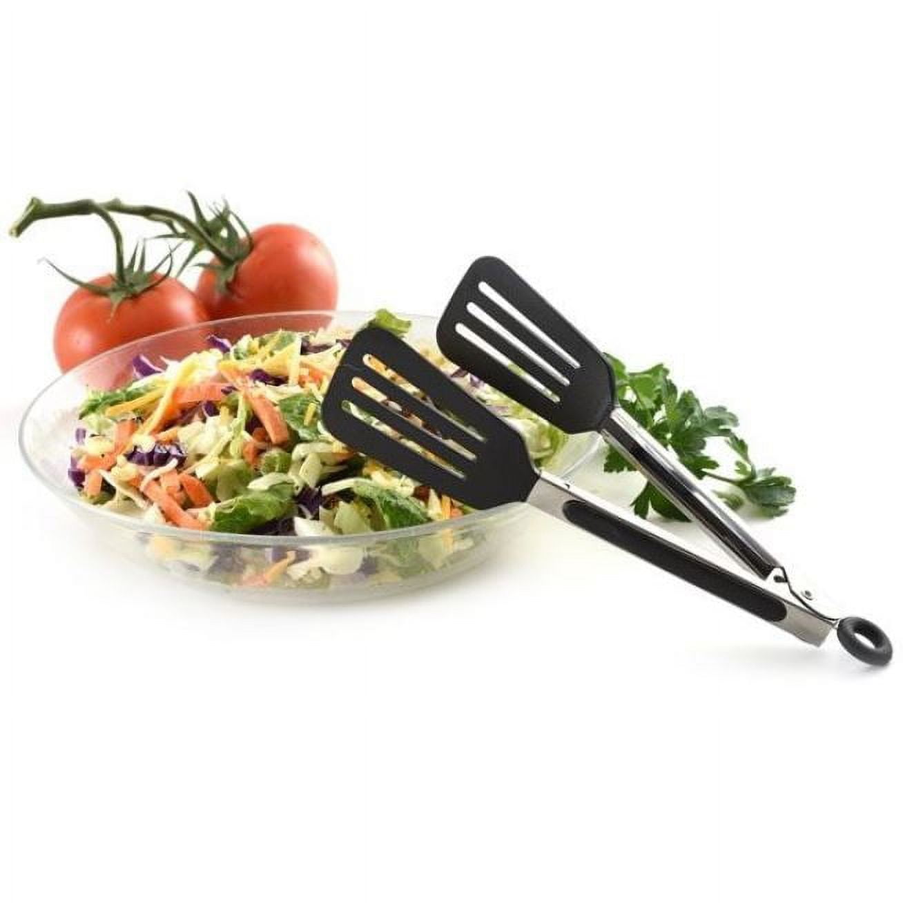 Slotted Flipper Tongs – The Seasoned Gourmet