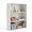 3 Tiers White, variant on IDEK 6-Tier Tall Narrow Bookshelf, 12.6-Inch Wide Slim Bookcase with Open Shelves for Bedroom, Living Room, Home Office and Small Spaces, Black