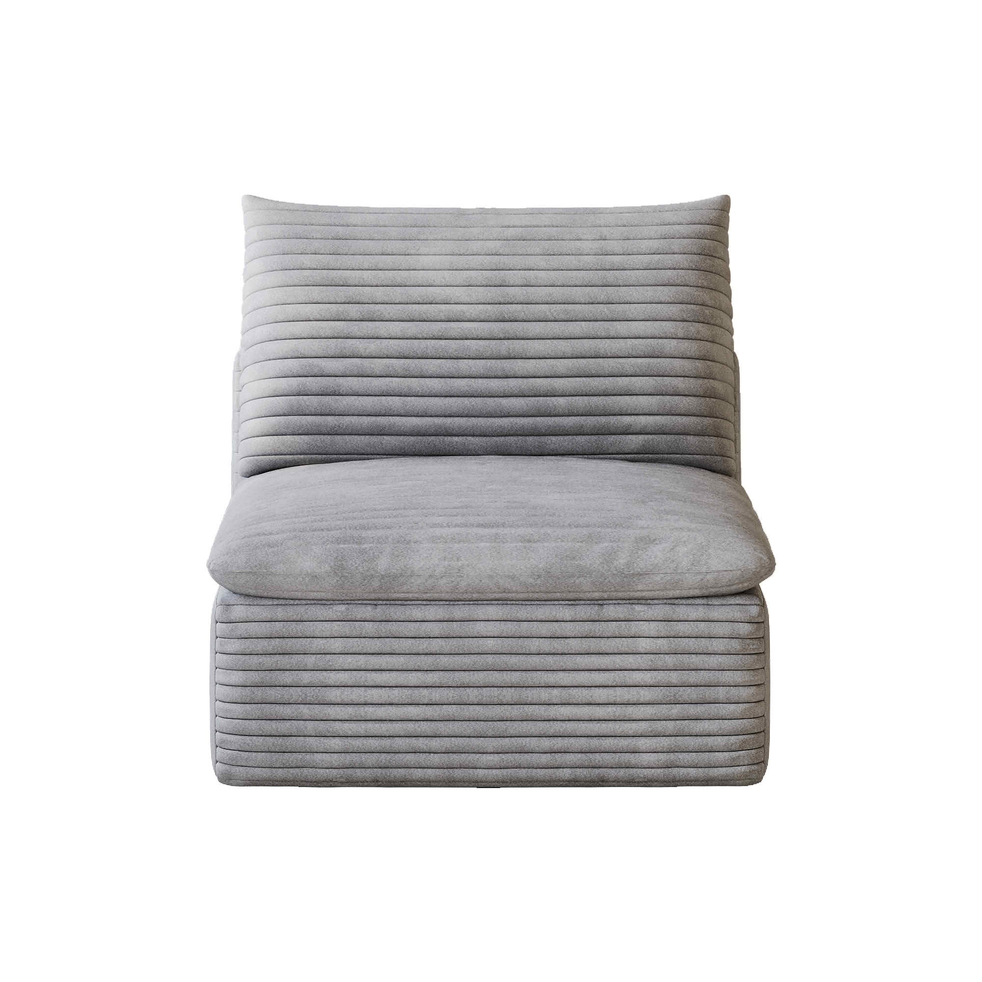 MAYEERTY Modular Middle Seat, Soft Plush Sponge Leisure Cushion, Compressed Design Movable Single Seat for Indoor Use