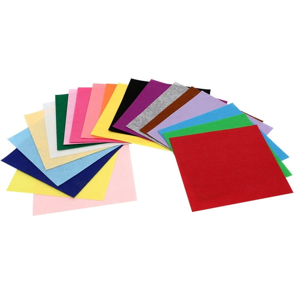 WHAMVOX  20 Pcs Green Colored Nonwoven Fabric Felt for Crafts Handmade