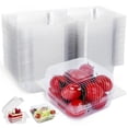 thumbnail image 1 of 100 Pcs Cake Slice Boxes, Individual Cake Boxes Clear Cake Boxes with Sealing Stickers Square Individual Cupcake Boxes Slice Cake Boxes for Cake Portions, Muffins, Salad, Cheese, 1 of 8